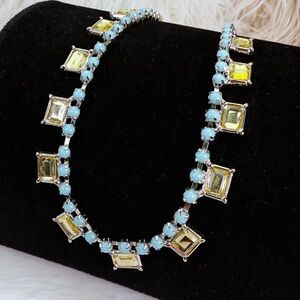 Silvertone and Blue Lia Sophia necklace